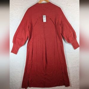 Fashion to Figure Red Sweater Cardigan